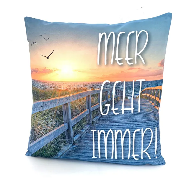 heimtexland Typ688 Outdoorkissen 45x45cm Meer geht immer