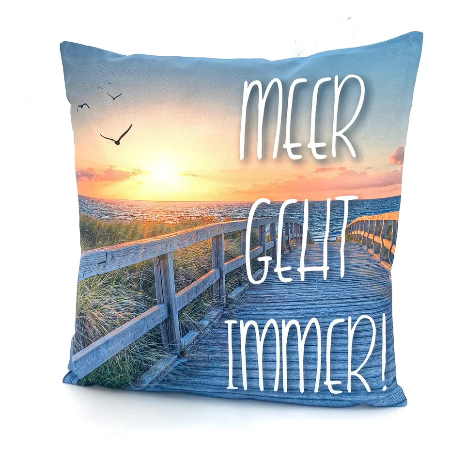 heimtexland Typ688 Outdoorkissen 45x45cm Meer geht immer