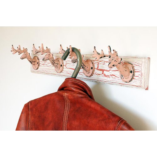 HAB & GUT dh004 Garderobe Hirsch 4 Haken Gusseisen