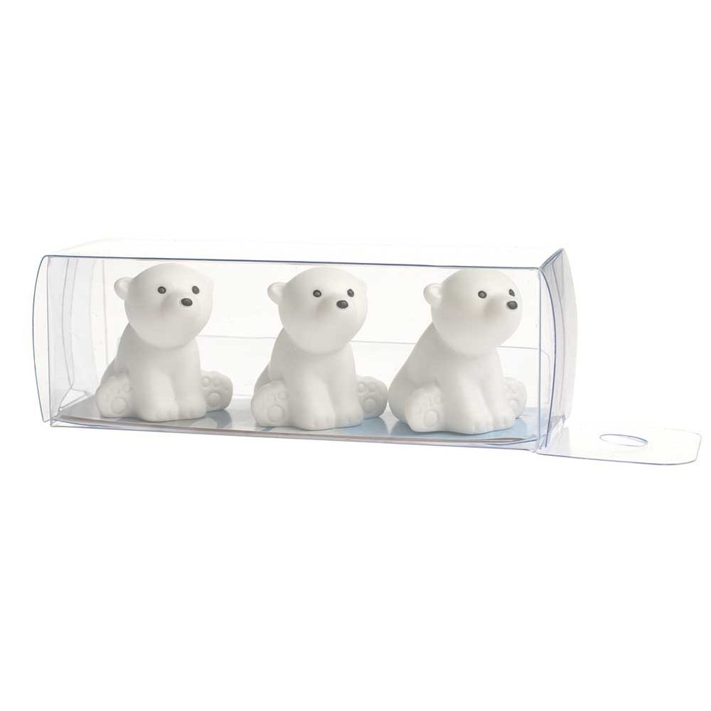 HAB & GUT MC042 Eisbären Kühlschrankmagnete 3er Weiß