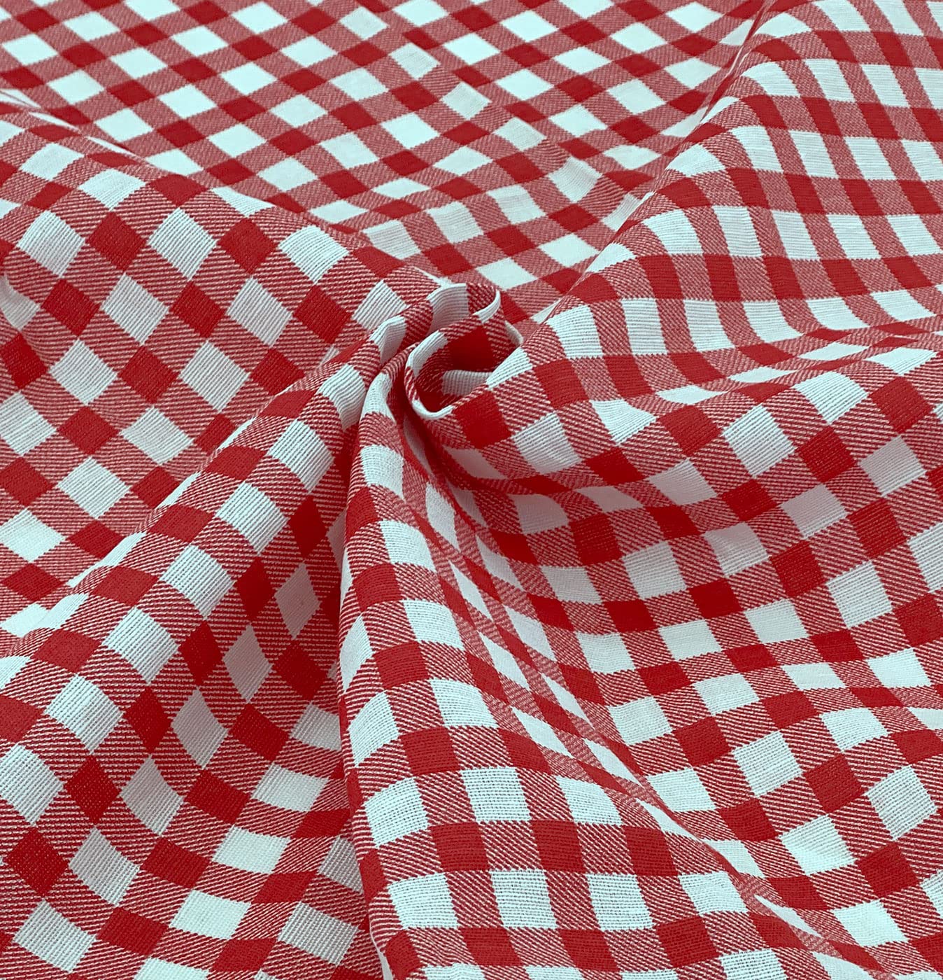 heimtexland Typ861 Tischdecke 90x240 cm Rot Vichy-Karo