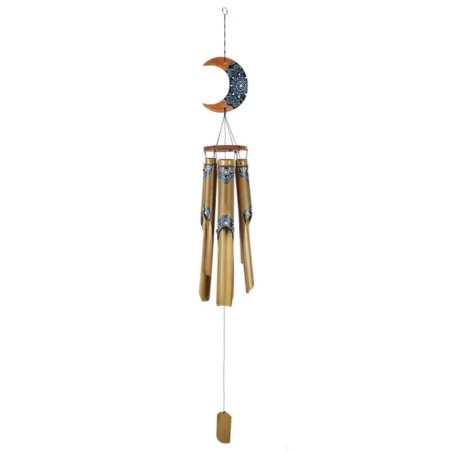 HAB & GUT HA0P3 Windspiel Bambus 130 cm handbemalt