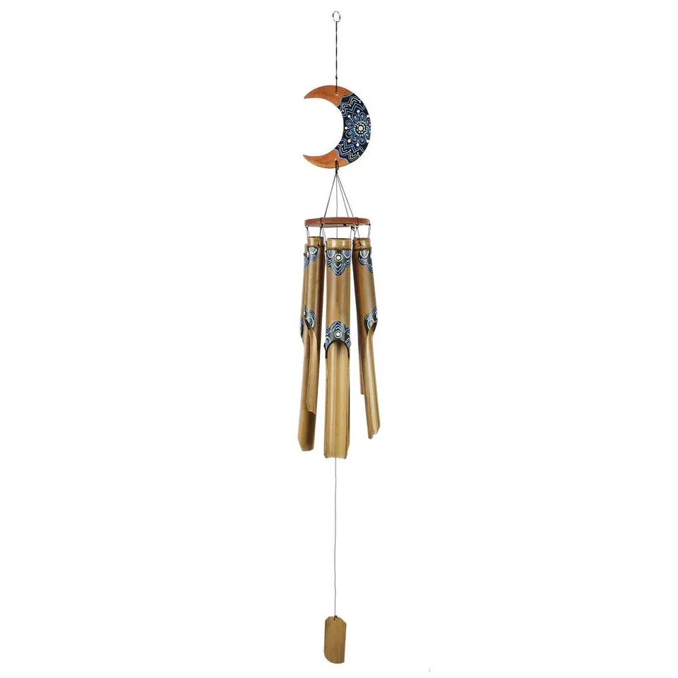 HAB & GUT HA0P3 Windspiel Bambus 130 cm handbemalt
