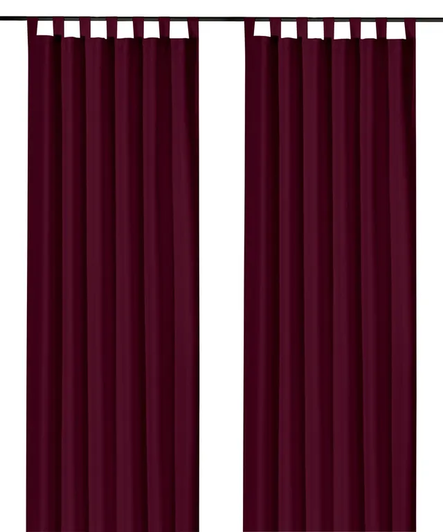 heimtexland Typ117 Schlaufenschal 245x140 Bordeaux blickdicht