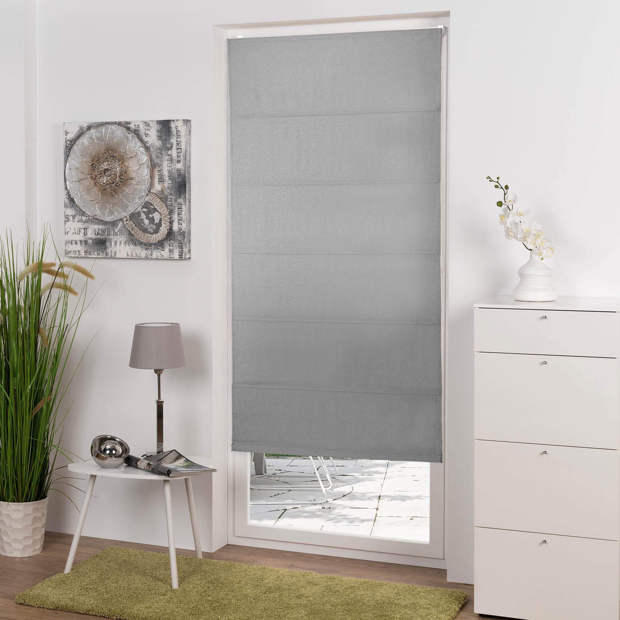 Sol Royal RA3 Raffrollo 100x240 cm Grau blickdicht