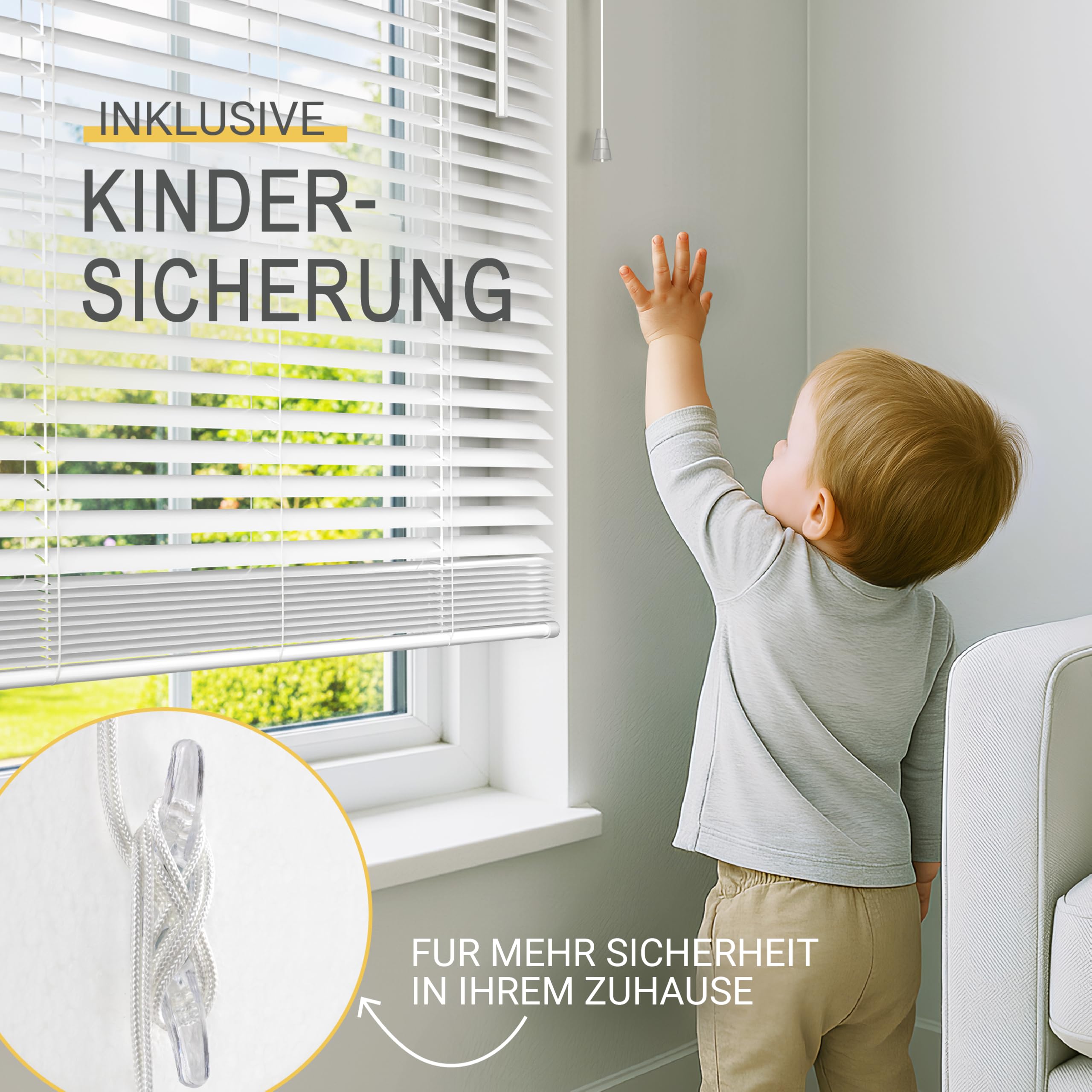 Sol Royal Alu Jalousie 25mm B80x175 Weiß Glänzend zum Klemmen