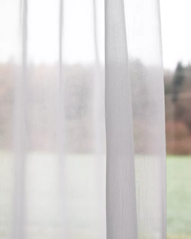 Création Baumann Solista Weiss III Vorhangstoff transparent
