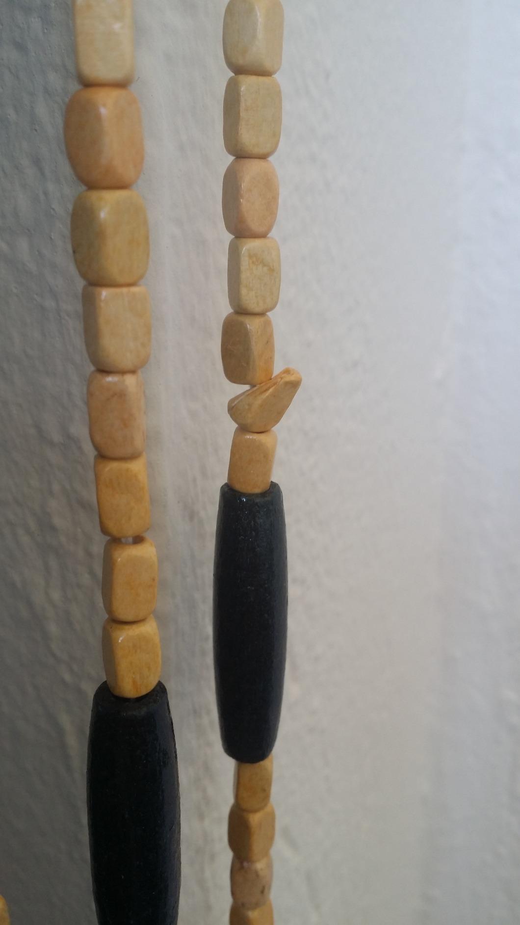 HAB & GUT DV0151 Türvorhang 90x200 cm Holz Braun
