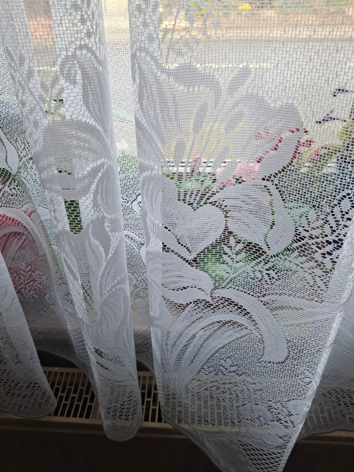 heimtexland Typ43 Store 160x300 weiß Blumen Allover
