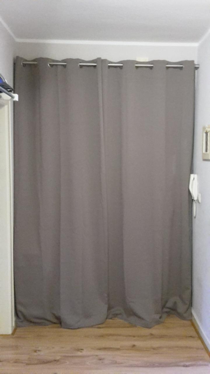 heimtexland Typ139 Thermo Vorhang 245x135 Dunkel-Petrol