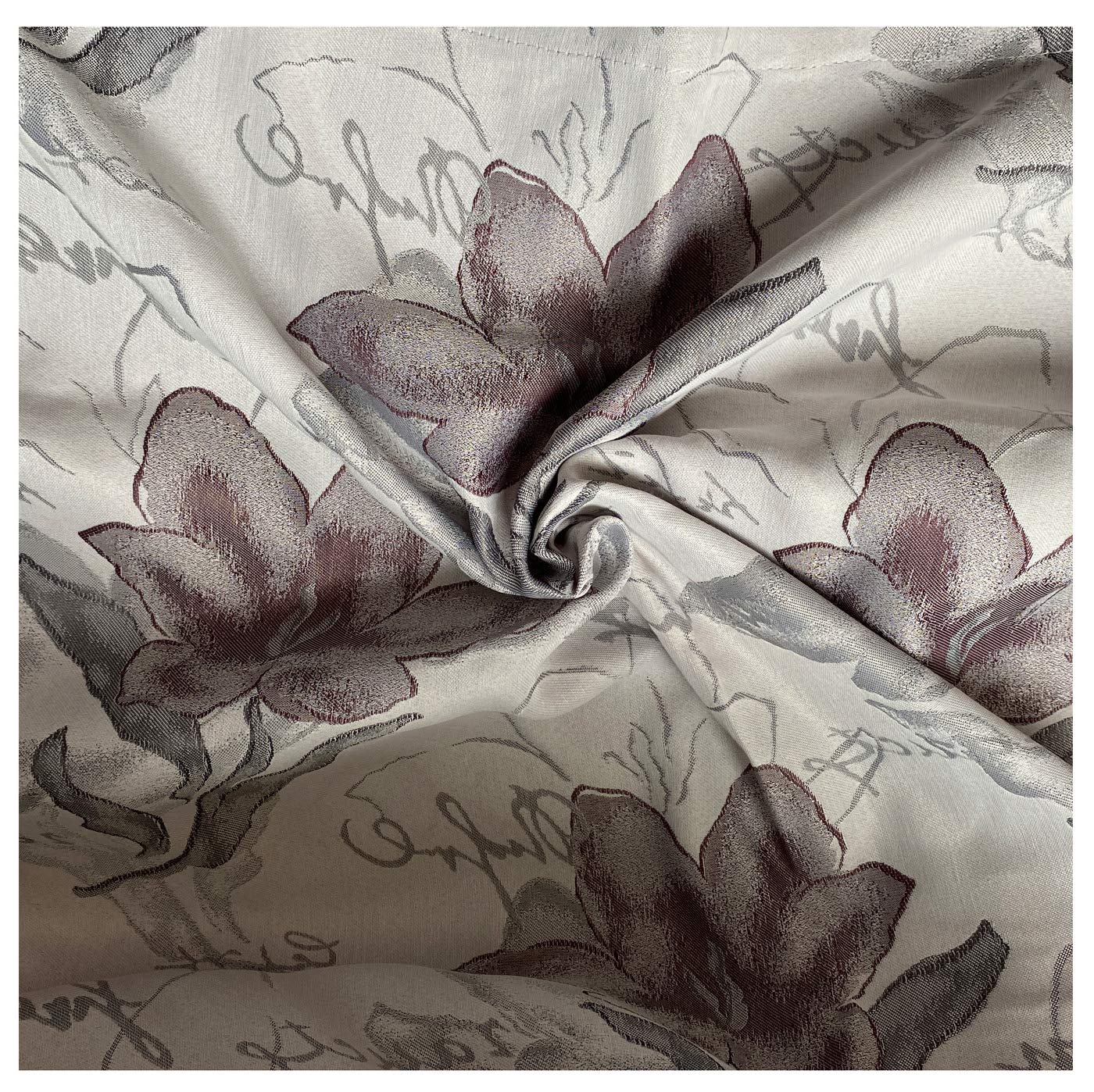 heimtexland Typ701 Ösenschal 245x140 Aubergine blickdicht