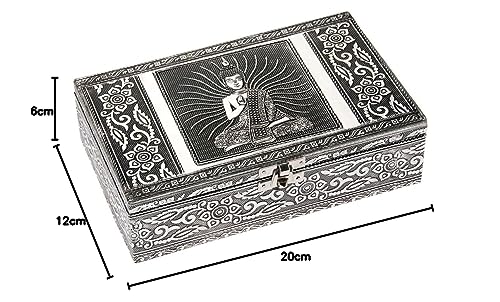 HAB & GUT BOX015V Schmuckbox Buddha Aluminium 20x12x6