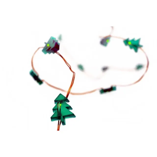 HAB & GUT LED003 Lichterkette Tannen grün Batterie 20er