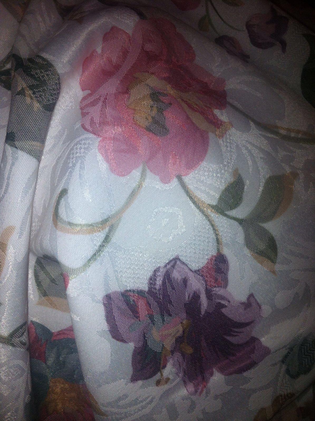 heimtexland Typ312 Schlaufenschal 245x140 cm Blumen Jacquard