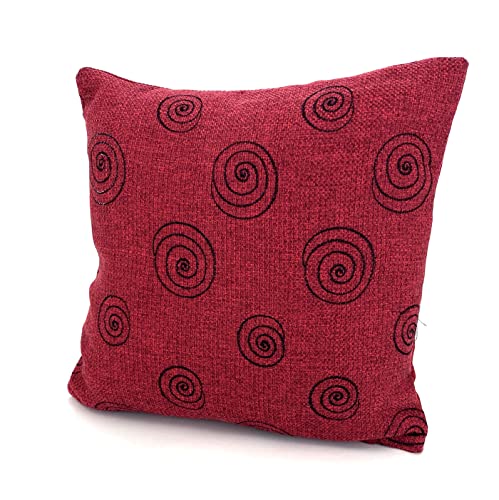 heimtexland Typ256 D1 Kissenbezug 45x45 cm rot Bouclé bestickt