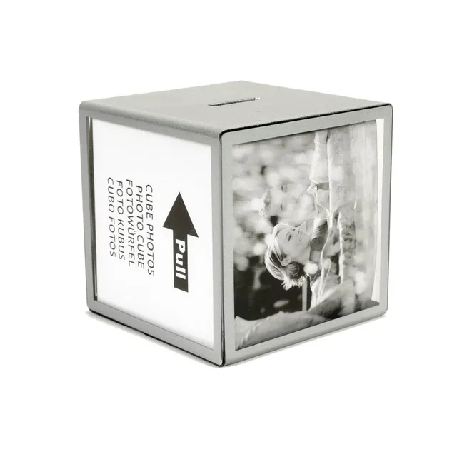 HAB & GUT FRBOX001 Bilderhalter Spardose 9,5cm silbern