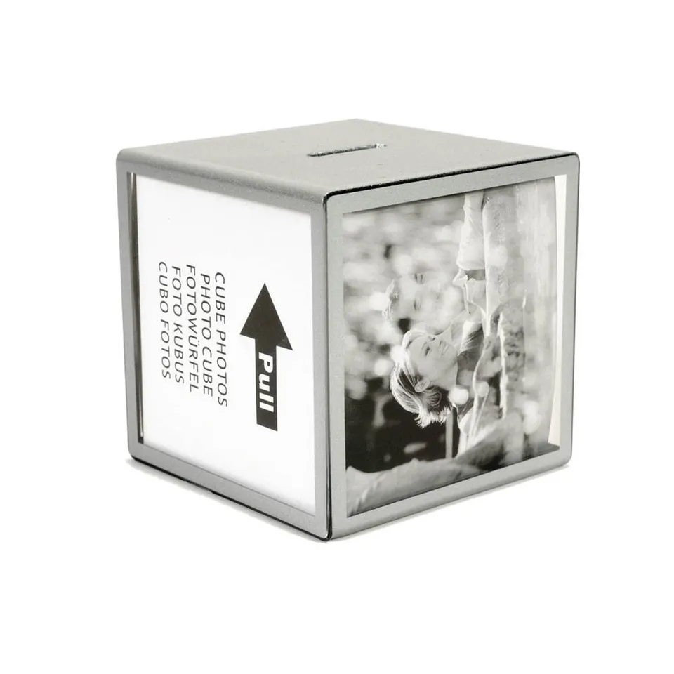 HAB & GUT FRBOX001 Bilderhalter Spardose 9,5cm silbern