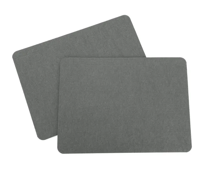 heimtexland Typ846 Tischset Filz grau 35x45 2er Pack