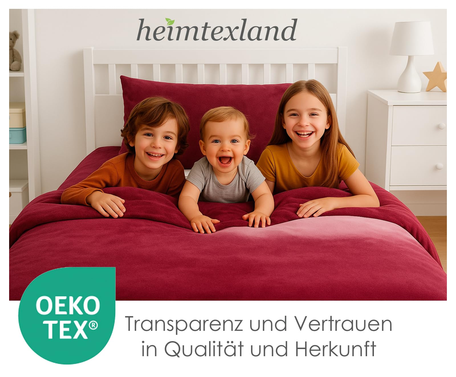 heimtexland Typ751 Teddy Bettwäsche 135x200 cm Curry Flanell