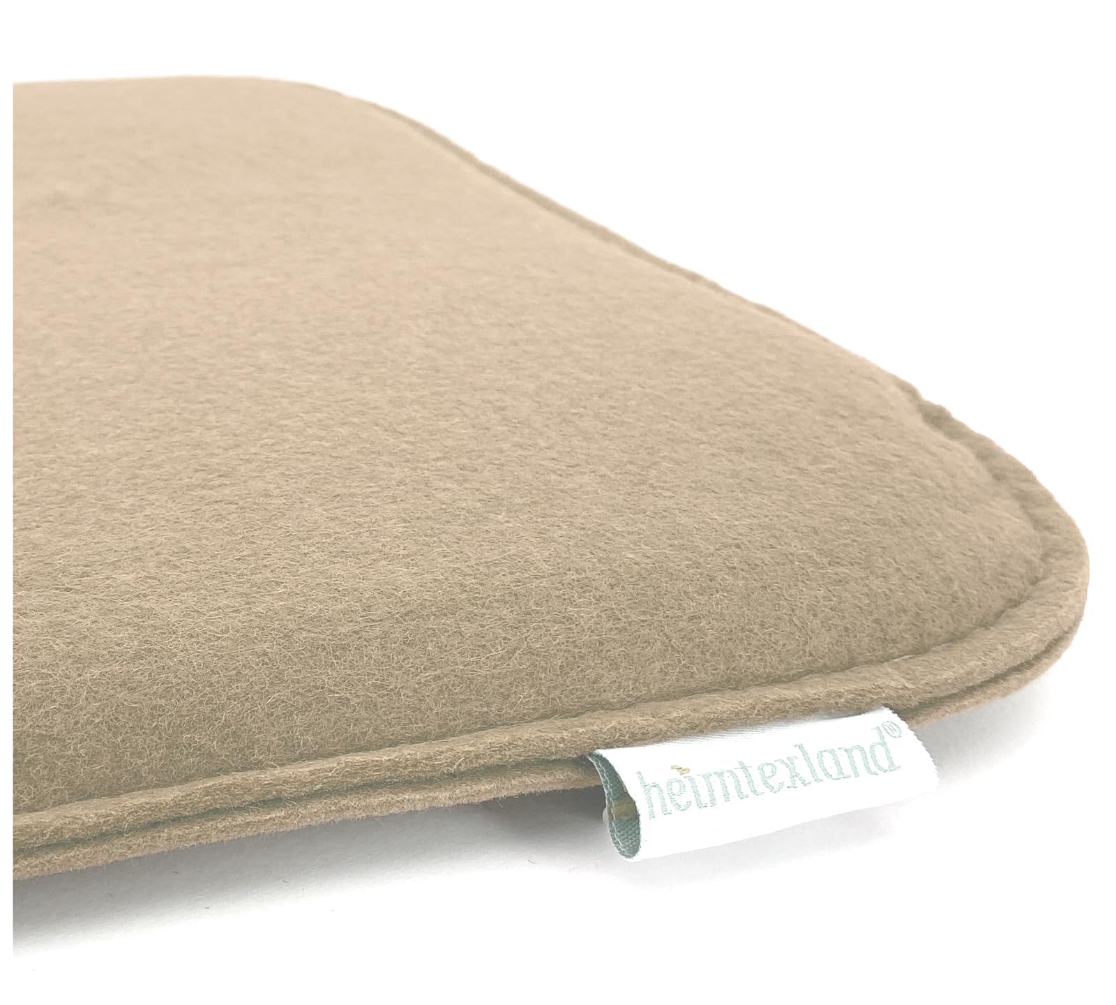 heimtexland Typ631 Sitzkissen Filz 35x35 cm Sand 2 Stück abwaschbar