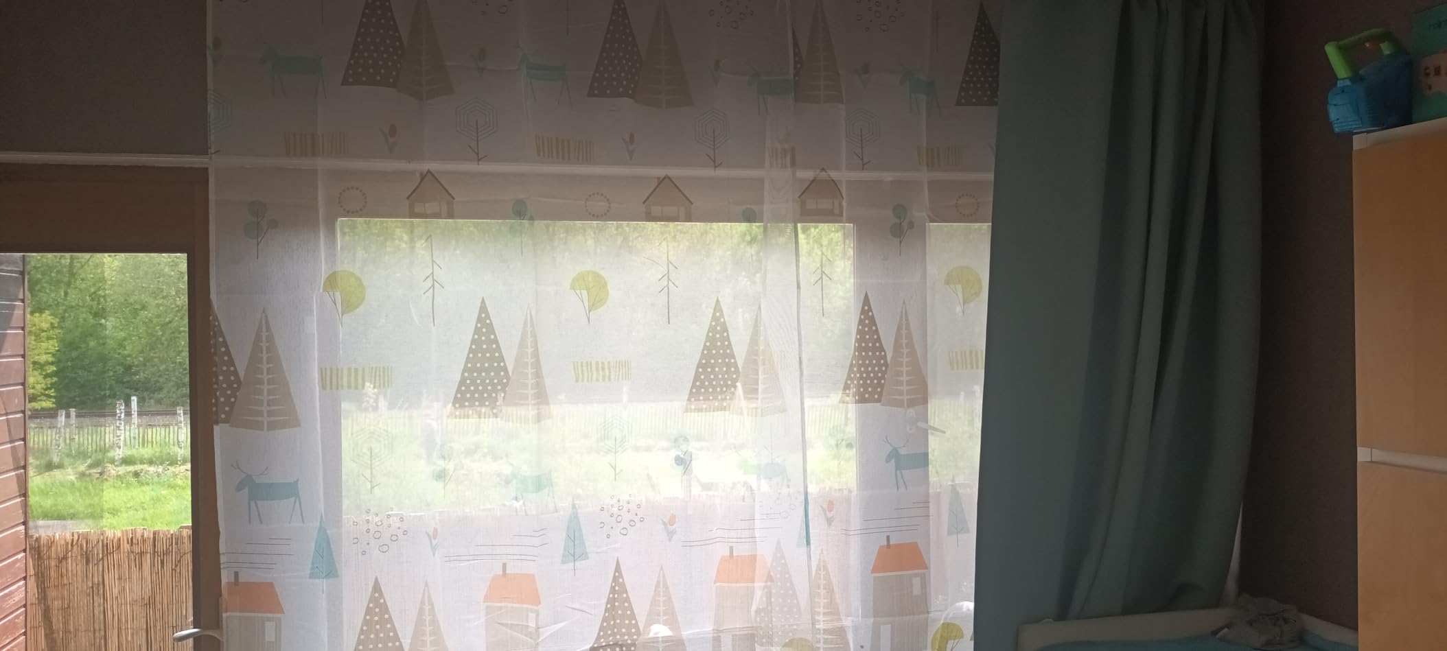 heimtexland Skandi Typ755 Kindergardine 245x135 bunt transparent