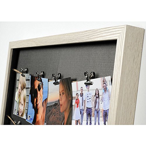 HAB & GUT FR030 Bilderrahmen Fotoleine 50x33 cm für 8 Fotos