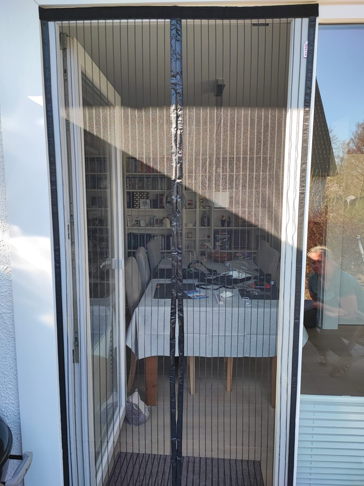 REDFIRE Fliegengitter Tür Magnet 70x220cm schwarz
