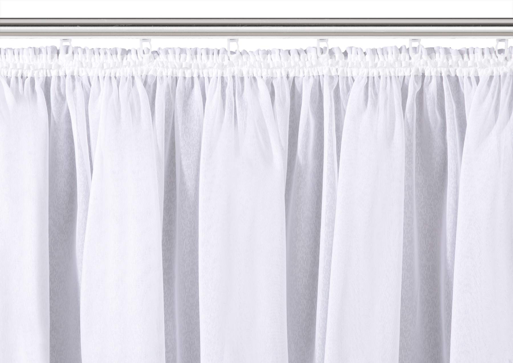 heimtexland Typ482 Store Gardine weiß 143x450 C-Bogen