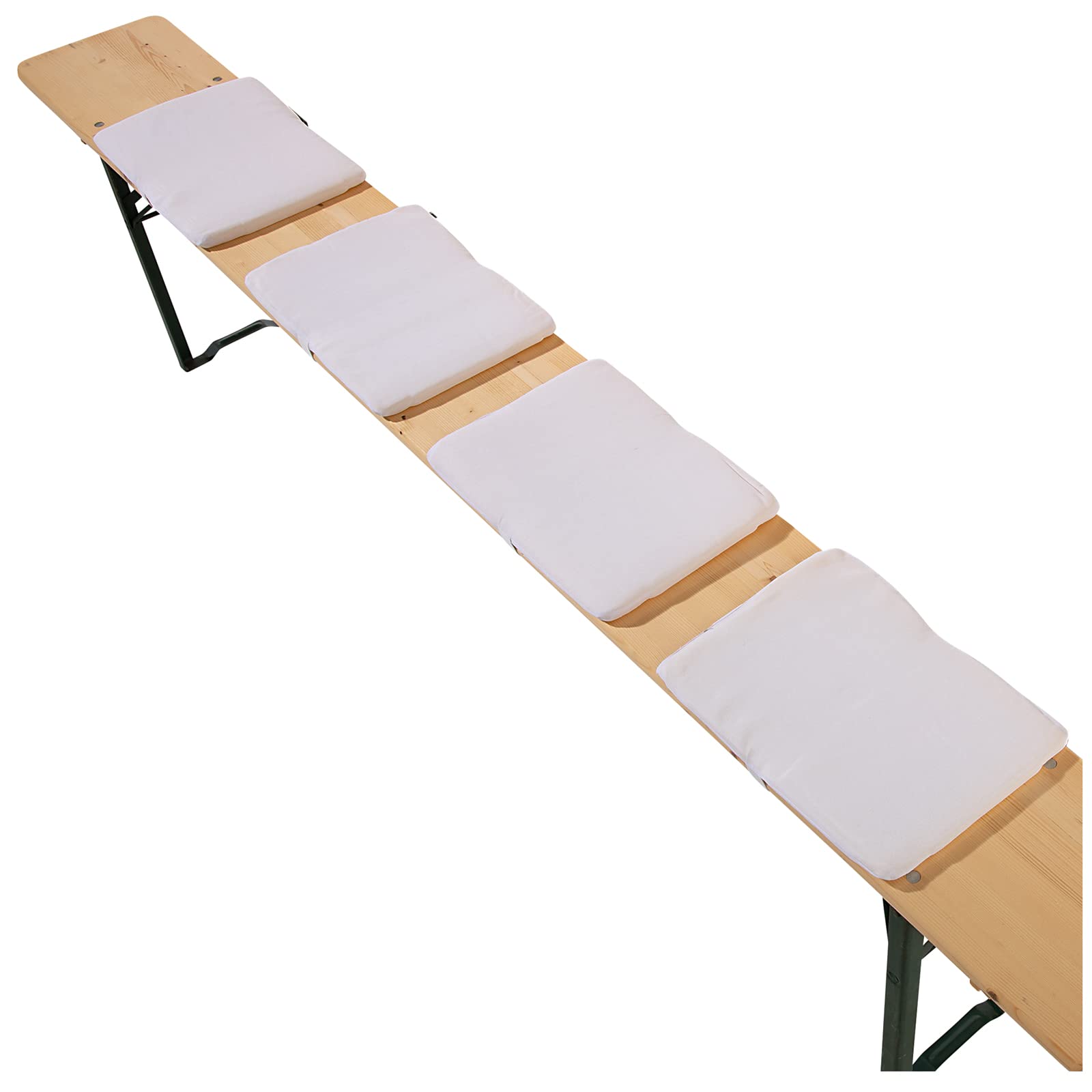heimtexland Typ859 Sitzkissen 4er Set weiß 25x36 cm