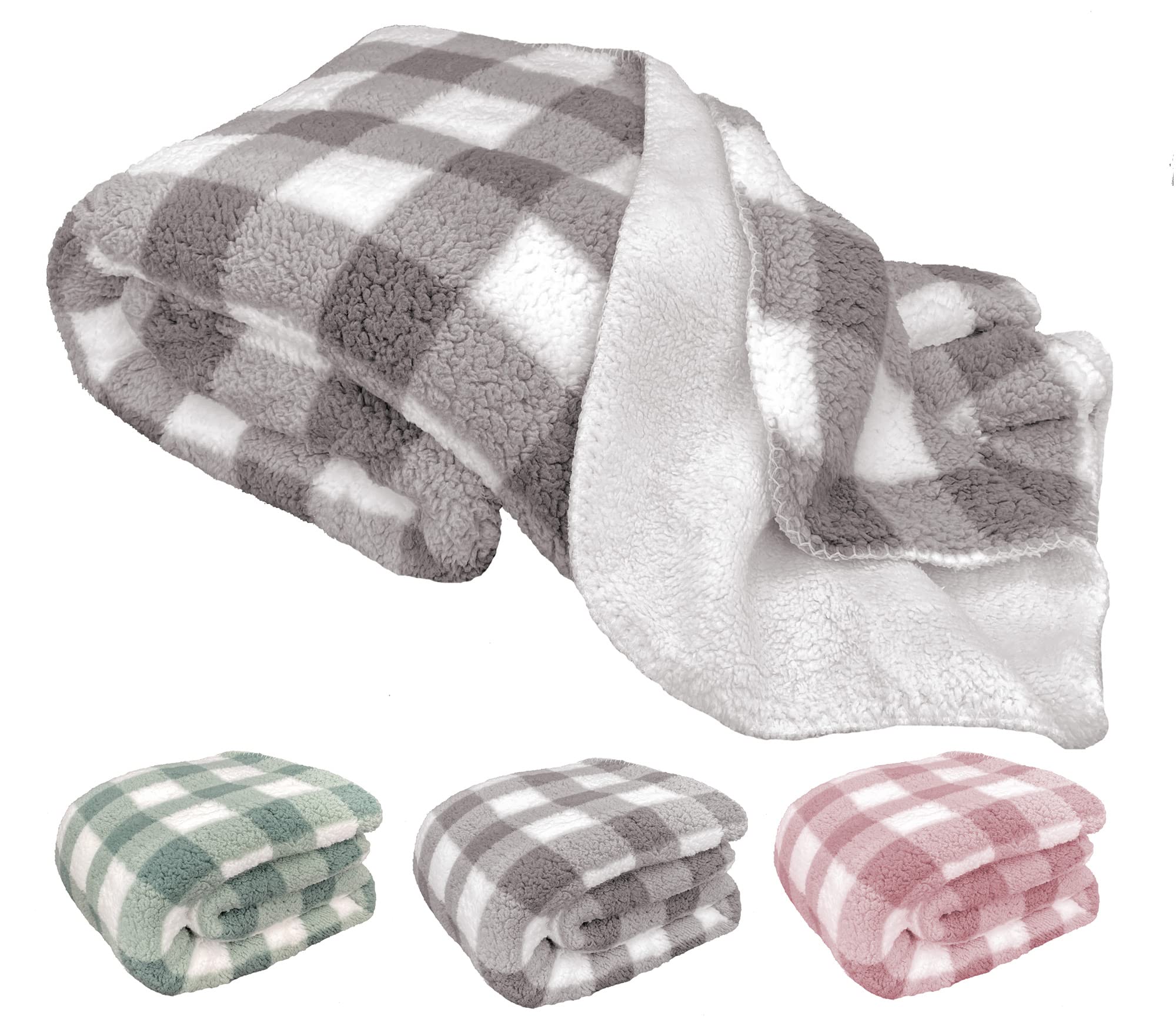 heimtexland Typ837 Kuscheldecke Sherpa 200x150 Mint Grün extra warm
