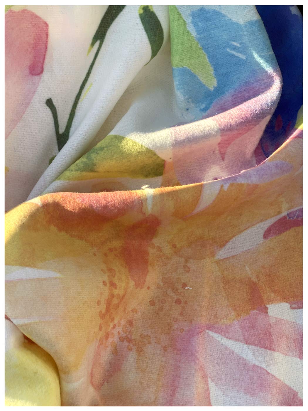 heimtexland Typ735 Kuscheldecke 200x150 Aquarell intensiv Blumen