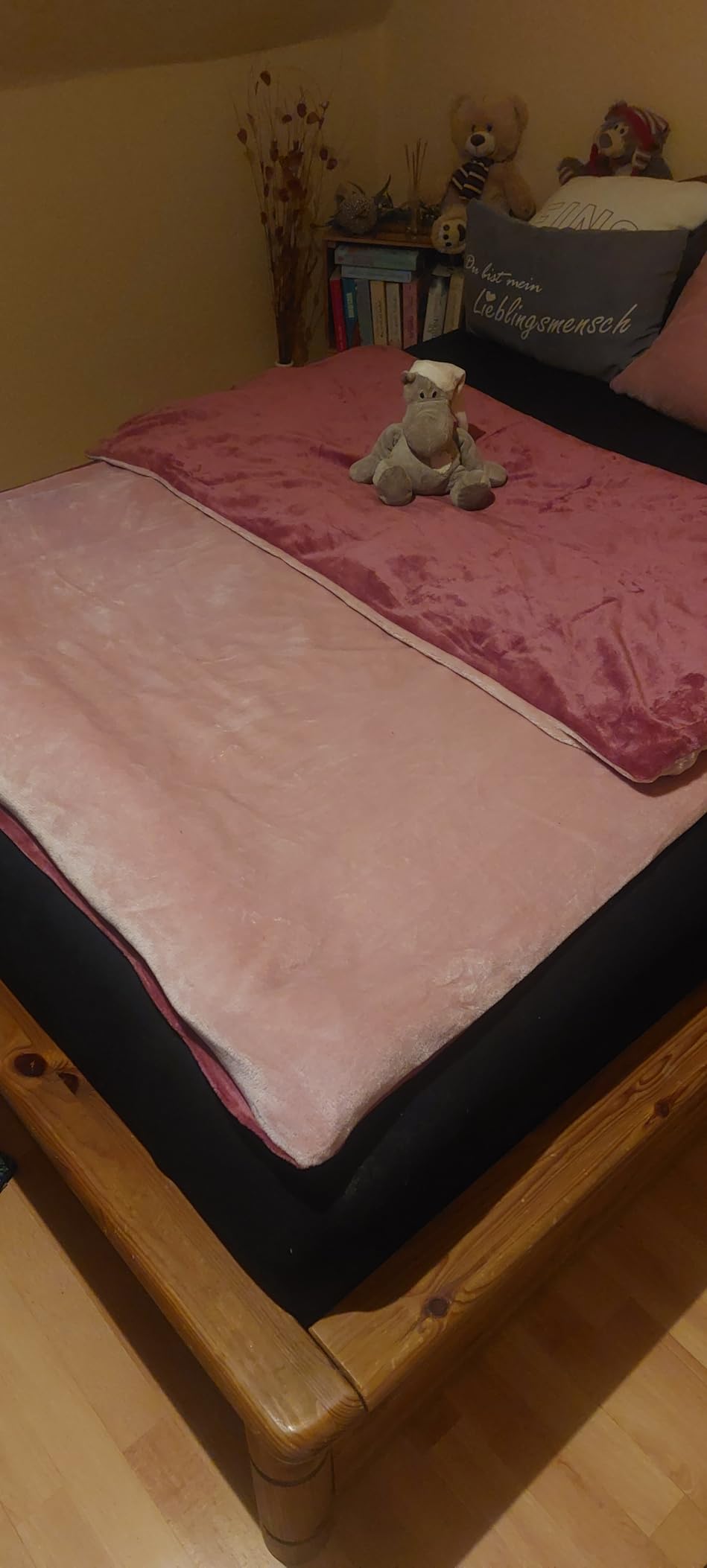 heimtexland Typ751 Teddy Bettwäsche 135x200 cm Curry Flanell