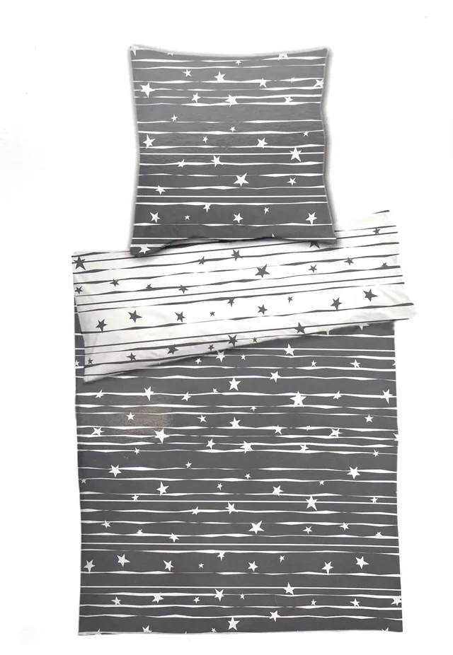 heimtexland Typ785 Bettwäsche 135x200 Sterne Fleece Allergiker