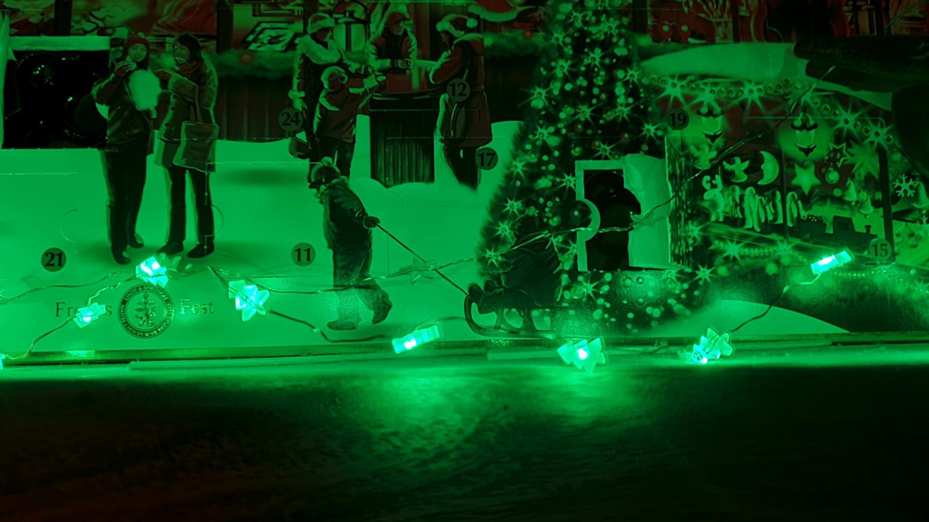 HAB & GUT LED009 Lichterkette Sterne pink Batterie 20er