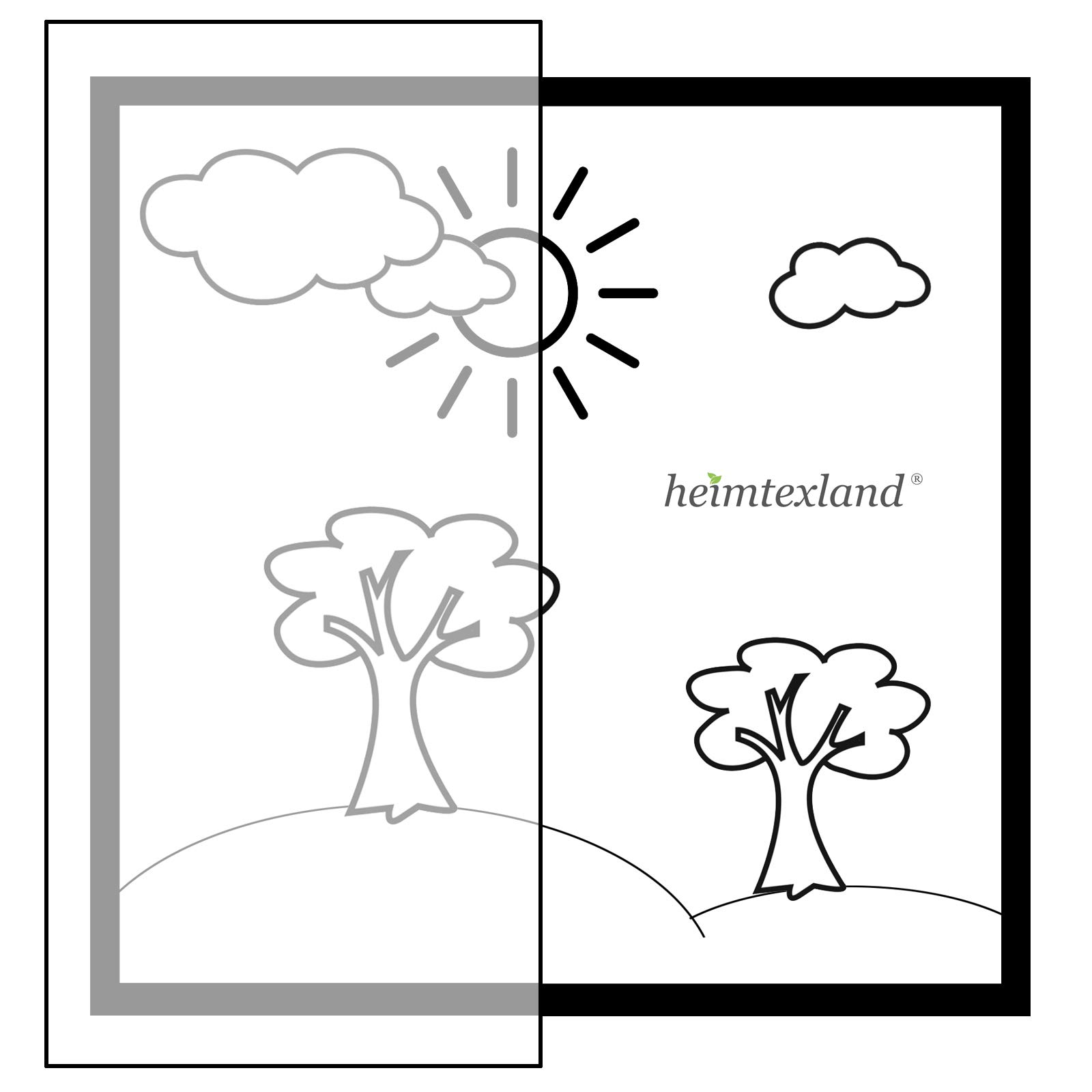 heimtexland Typ699 Ösenschal Natur 245x140 lichtdurchlässig