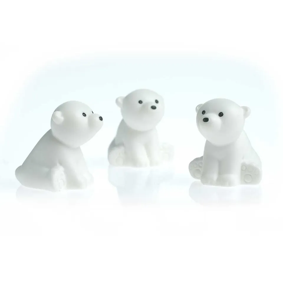 HAB & GUT MC042 Eisbären Kühlschrankmagnete 3er Weiß