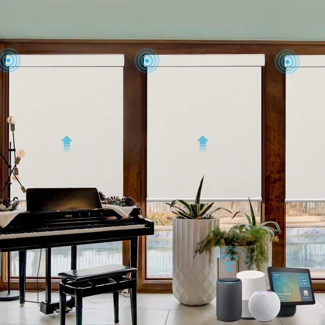 SmartWings Bouvardia Rollo Blackout motorisiert beidseitig