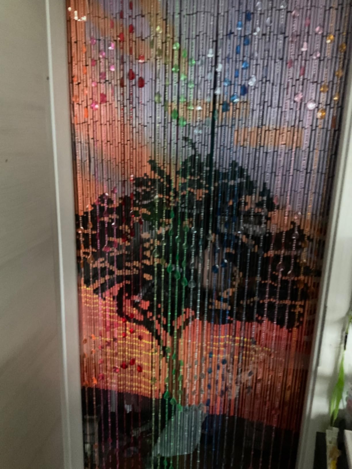 HAB & GUT Klunker DV0323 Türvorhang 90x200 cm schwarz Perlen