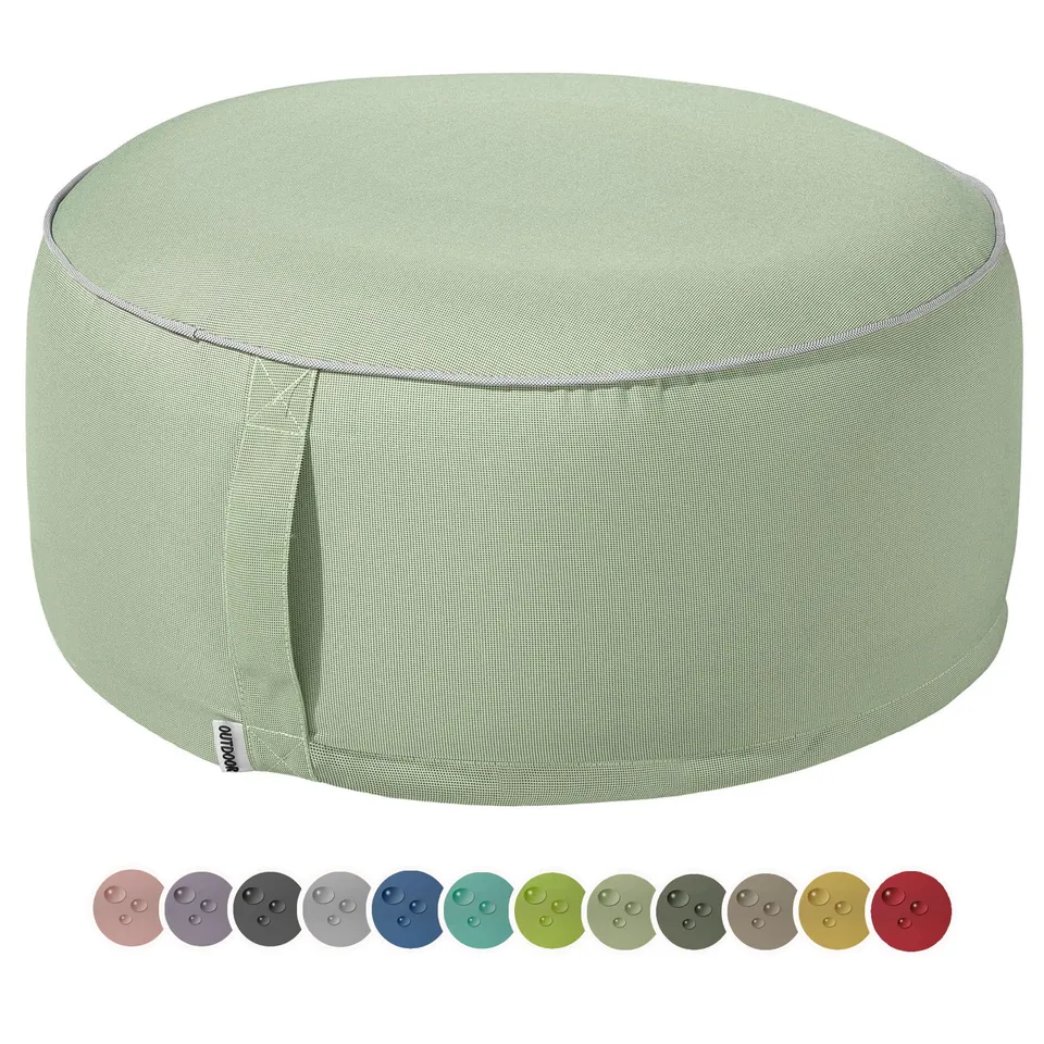 heimtexland Typ551 Pouf mint 55x25 cm wetterfest
