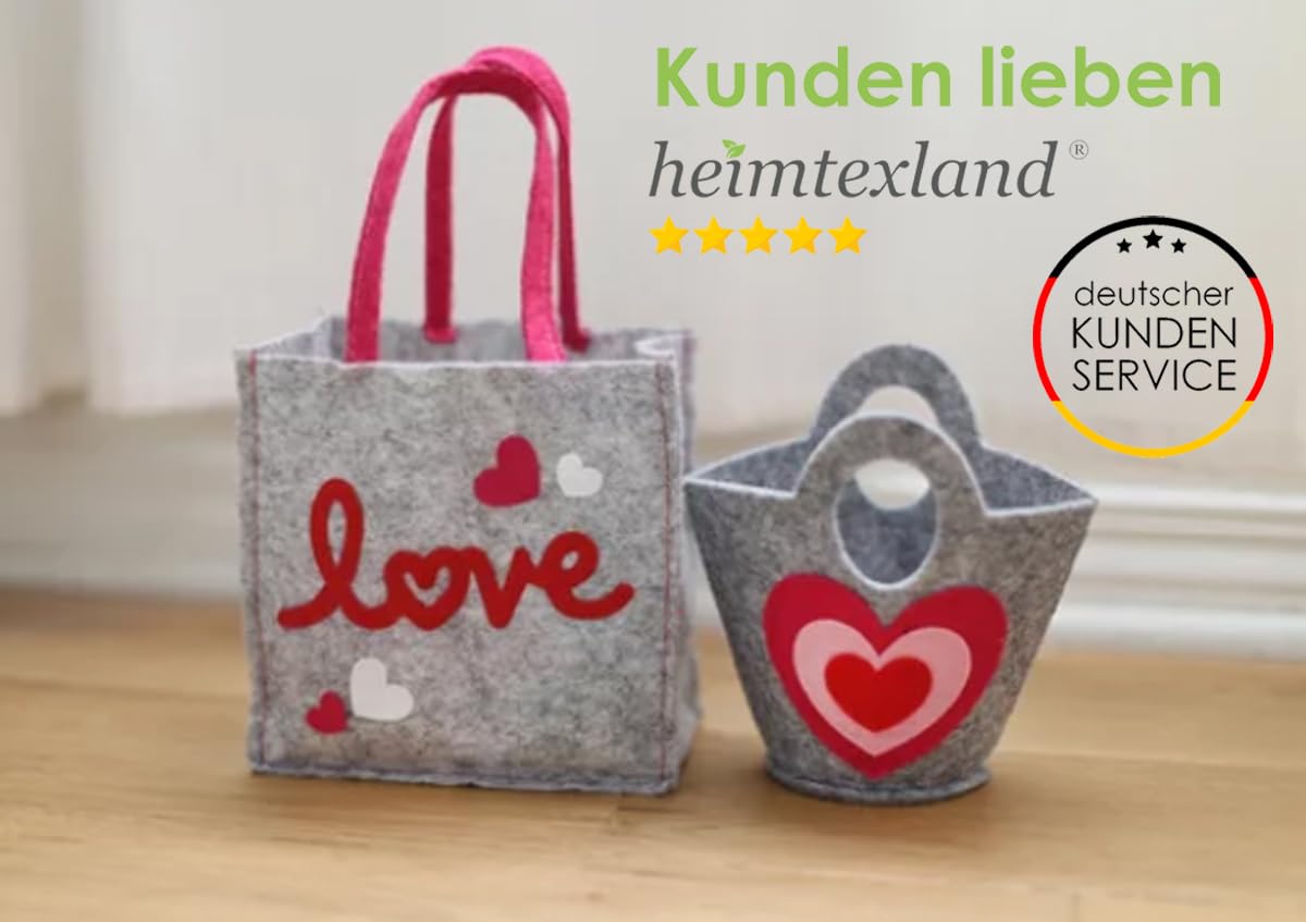 heimtexland Typ717 Filztasche 33x42 cm grau-anthrazit