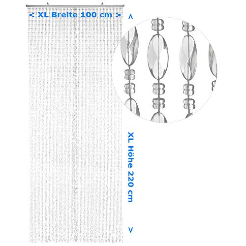 HAB & GUT Twister Türvorhang 100x220 transparent dicht