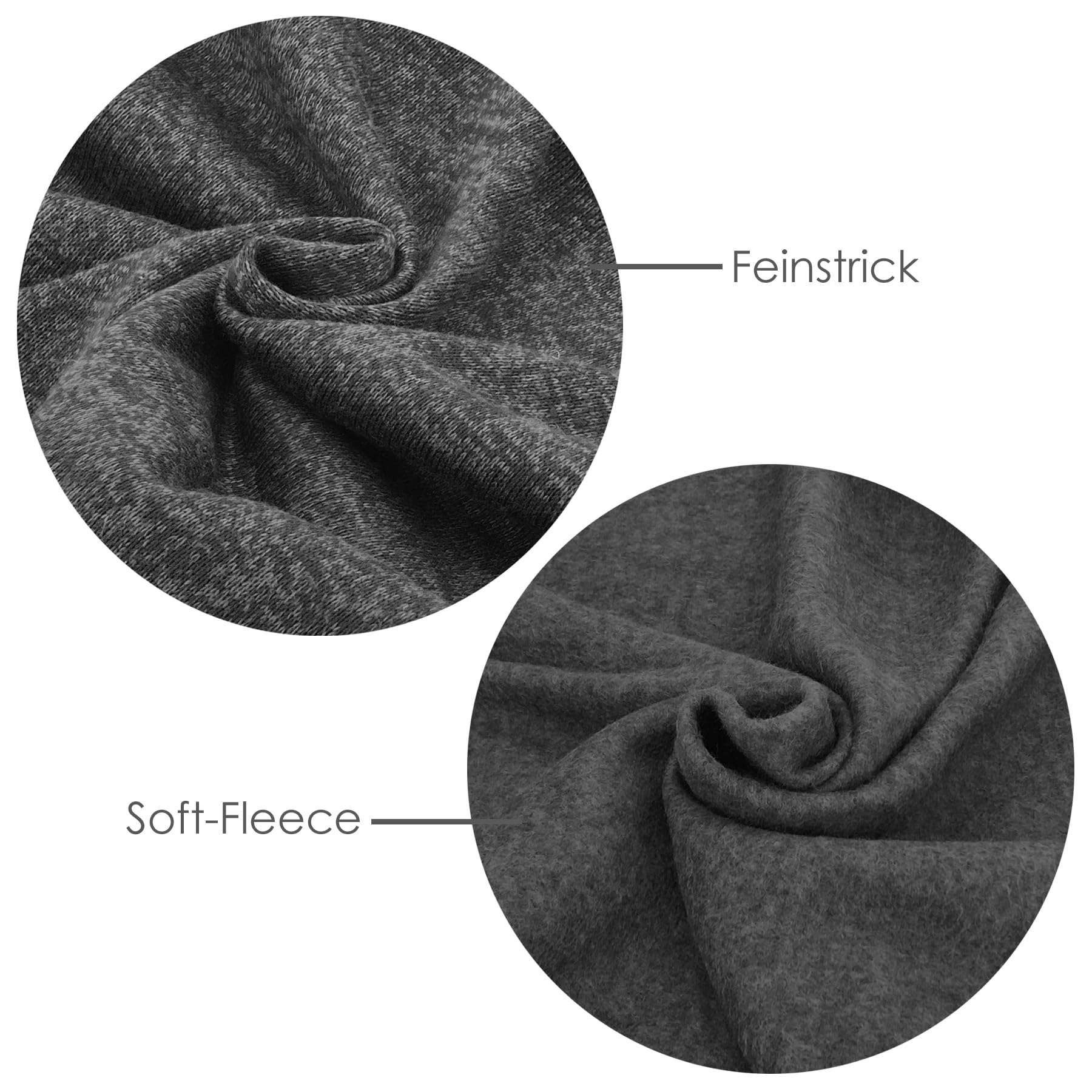 heimtexland Typ854 Wohndecke 150x200 cm anthrazit Strick-Fleece