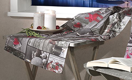 heimtexland Typ498 Tischläufer 40x140 Weihnachten Patchwork