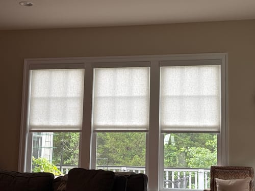 SmartWings Linen Rollo elektrisch lichtdurchlässig Leinen