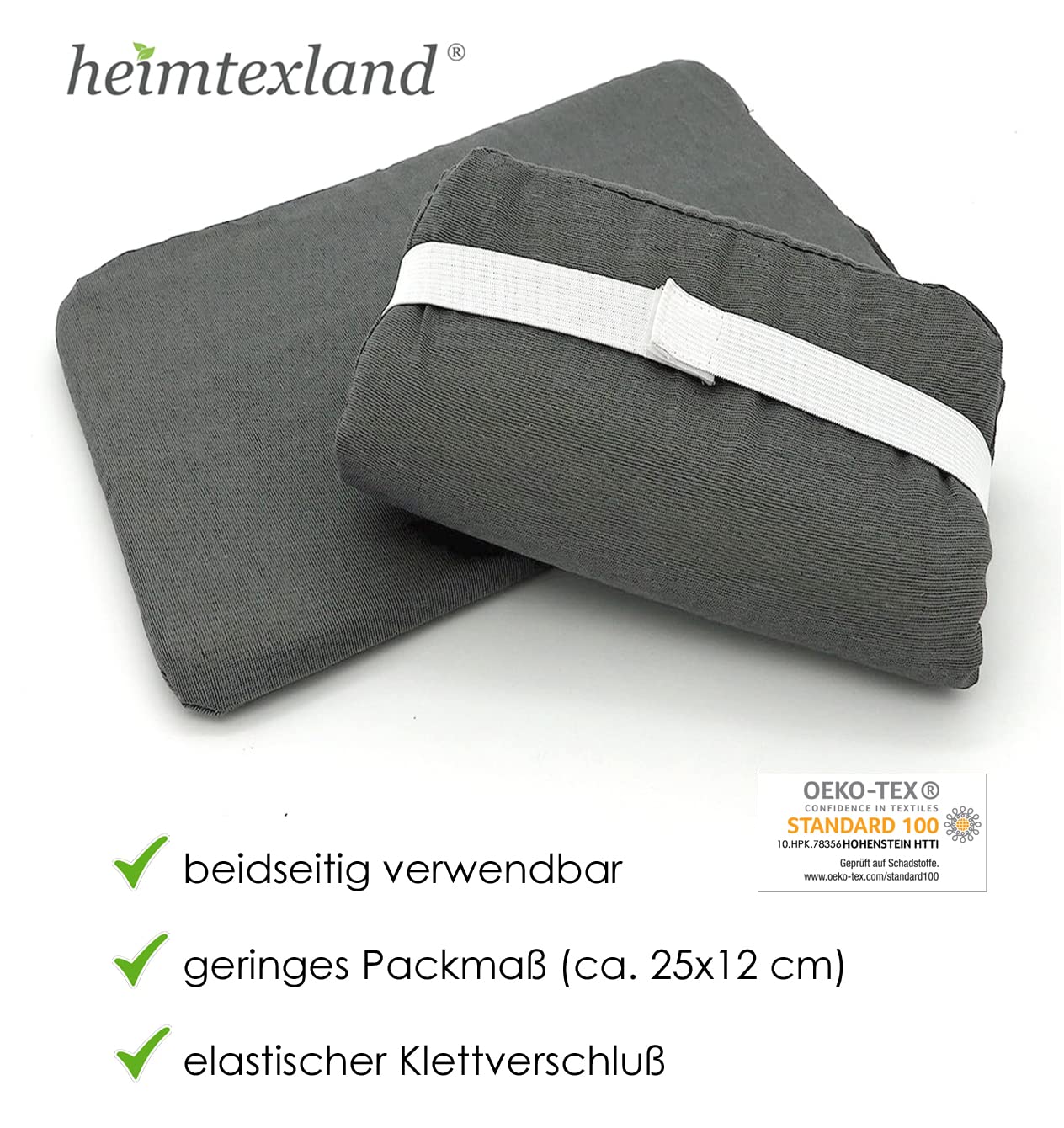 heimtexland Typ859 Sitzkissen 4er Set weiß 25x36 cm