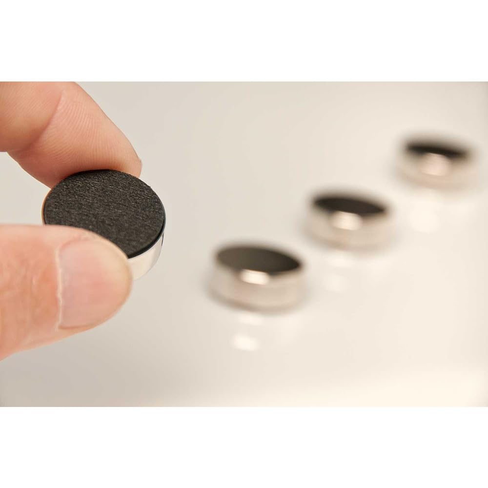 HAB & GUT MC621 Büromagnete Edelstahl extra stark 4er Ø2,3 cm