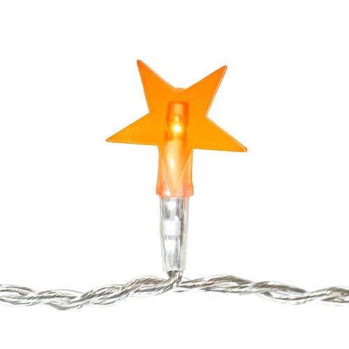 HAB & GUT L004-O Lichterkette Stern Orange 5 m