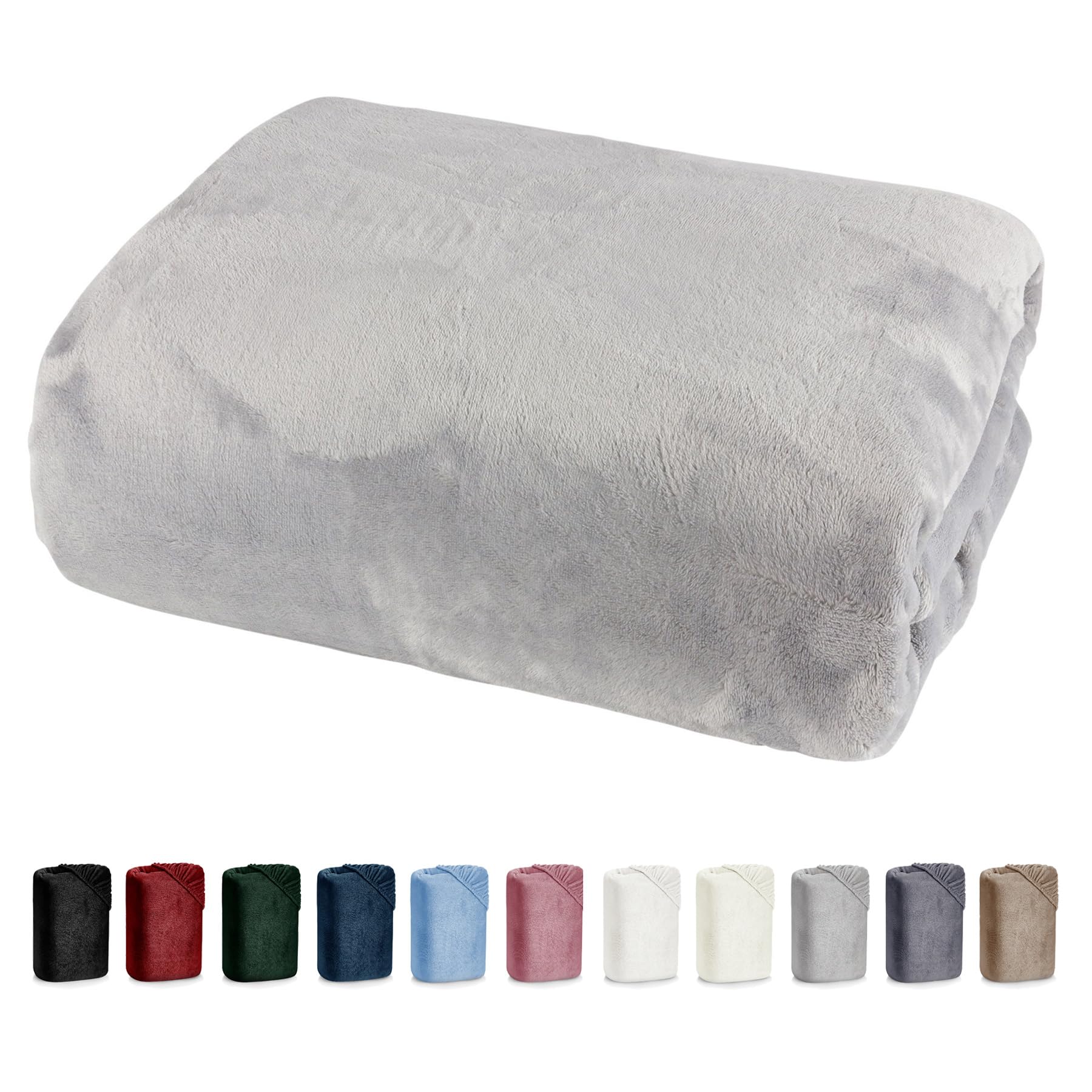 heimtexland Typ585 Spannbettlaken 180x200 Taupe Cashmere