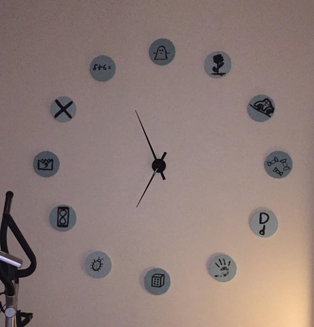 HAB & GUT Big TIME A01V12 Wanduhr 90cm Schwarz ohne Ziffern