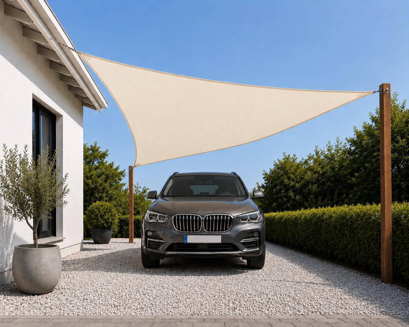 heimtexland Typ935 Sonnensegel 500x500 cm Creme